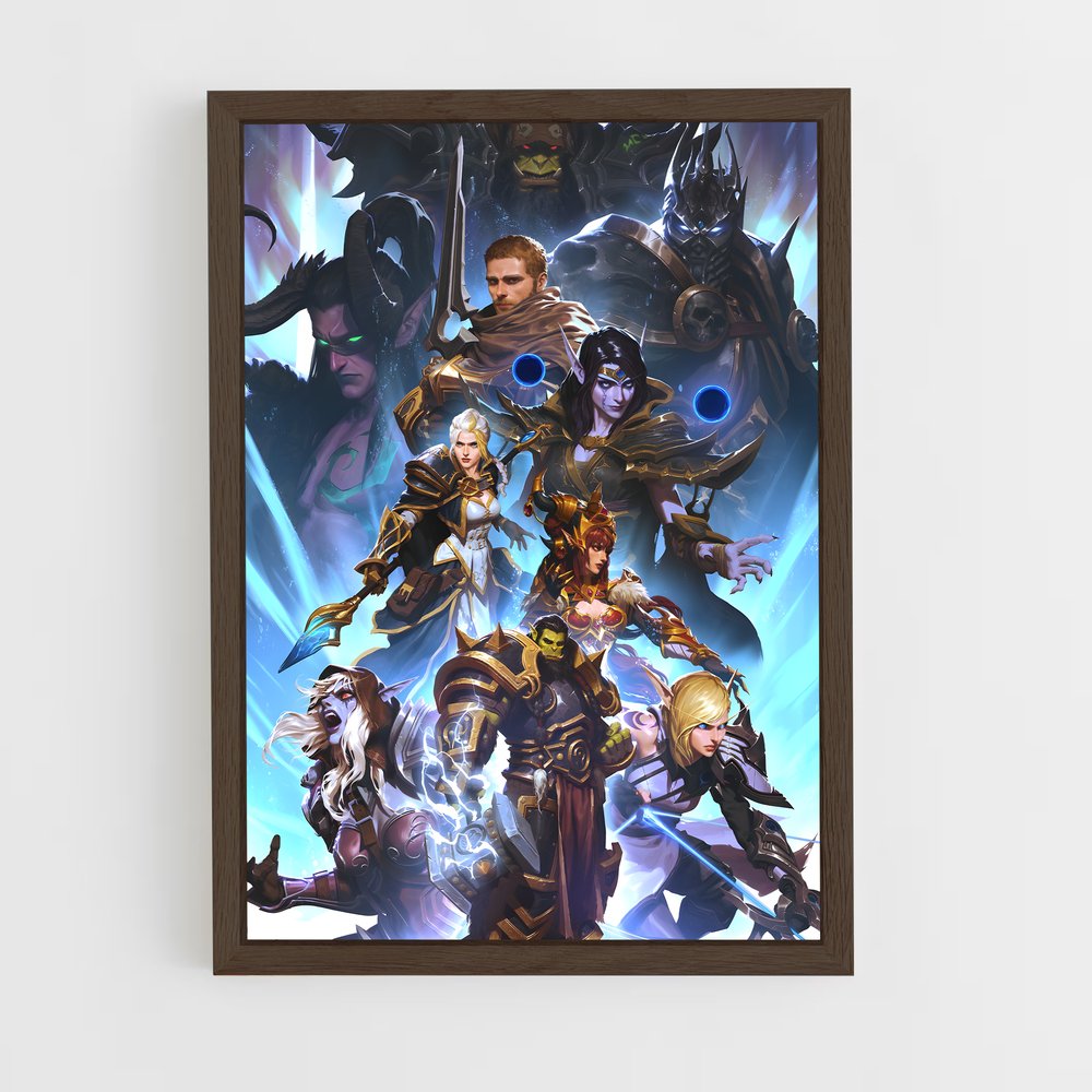 Poster L'Alliance en Guerre – affiche World of Warcraft (vue 5)